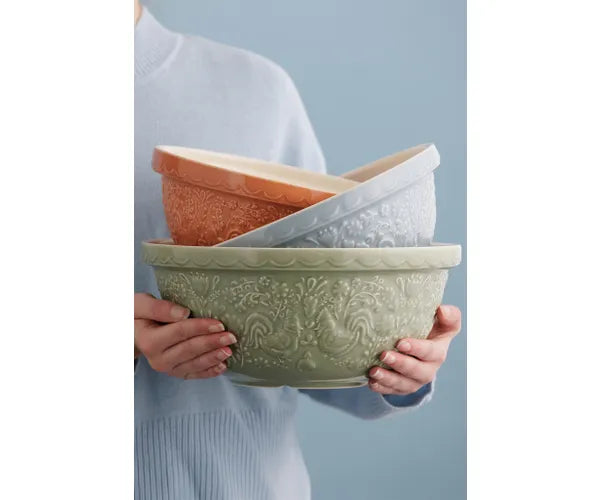 Rooster 'Home to Roost' Mixing Bowl/29cm/Green