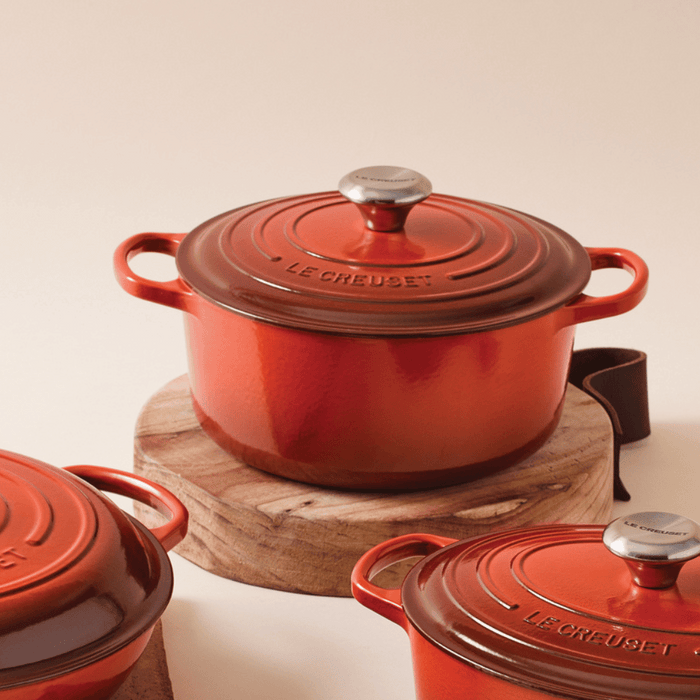 20cm Round Cast Iron Casserole/2.4 litres/Serves 2-3