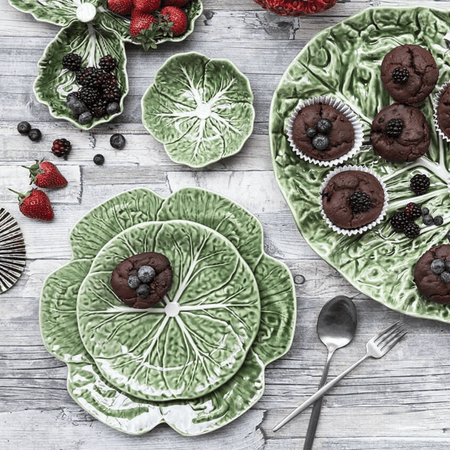Cabbageware Plates/Side, Dinner or Charger/Green
