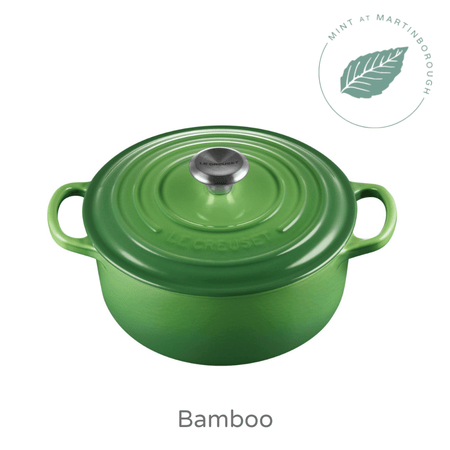 22cm Round Cast Iron Casserole/3.3 litres/Serves 3-4