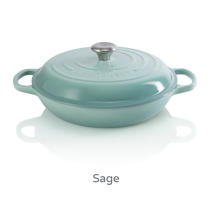 26cm Shallow Cast Iron Casserole/2.2 litres/Serves 2 people