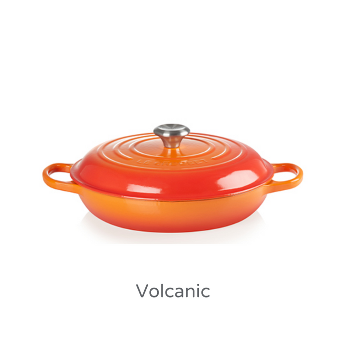 26cm Shallow Cast Iron Casserole/2.2 litres/Serves 2 people