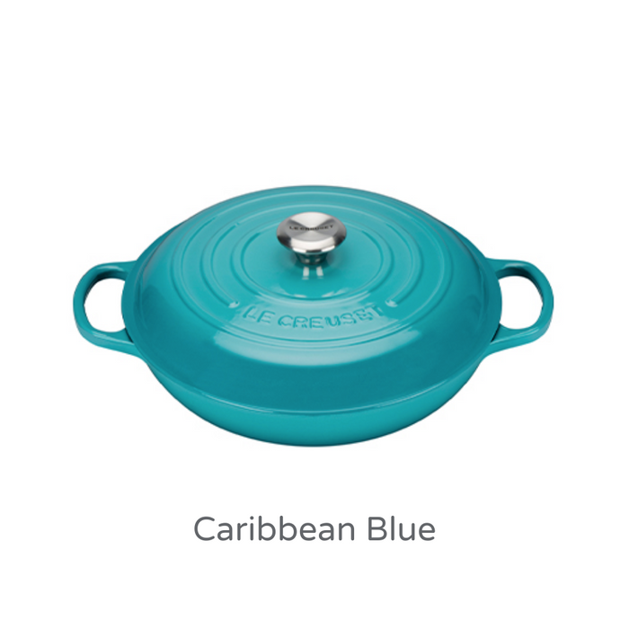 26cm Shallow Cast Iron Casserole/2.2 litres/Serves 2 people
