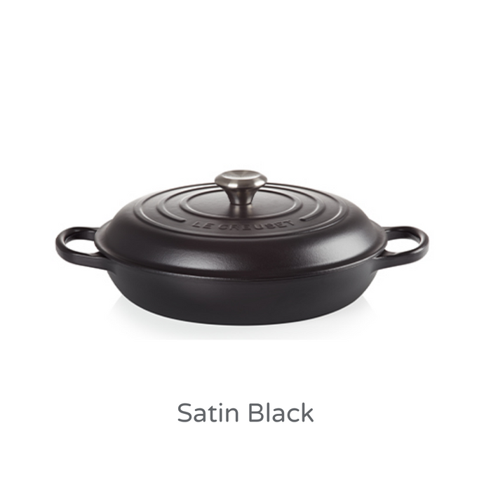 26cm Shallow Cast Iron Casserole/2.2 litres/Serves 2 people