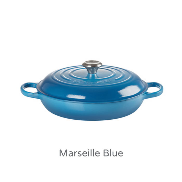 26cm Shallow Cast Iron Casserole/2.2 litres/Serves 2 people