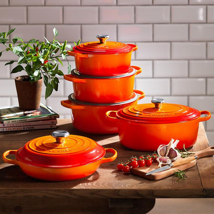26cm Shallow Cast Iron Casserole/2.2 litres/Serves 2 people