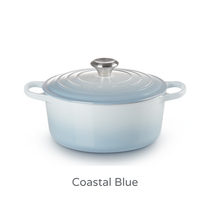 22cm Round Cast Iron Casserole/3.3 litres/Serves 3-4