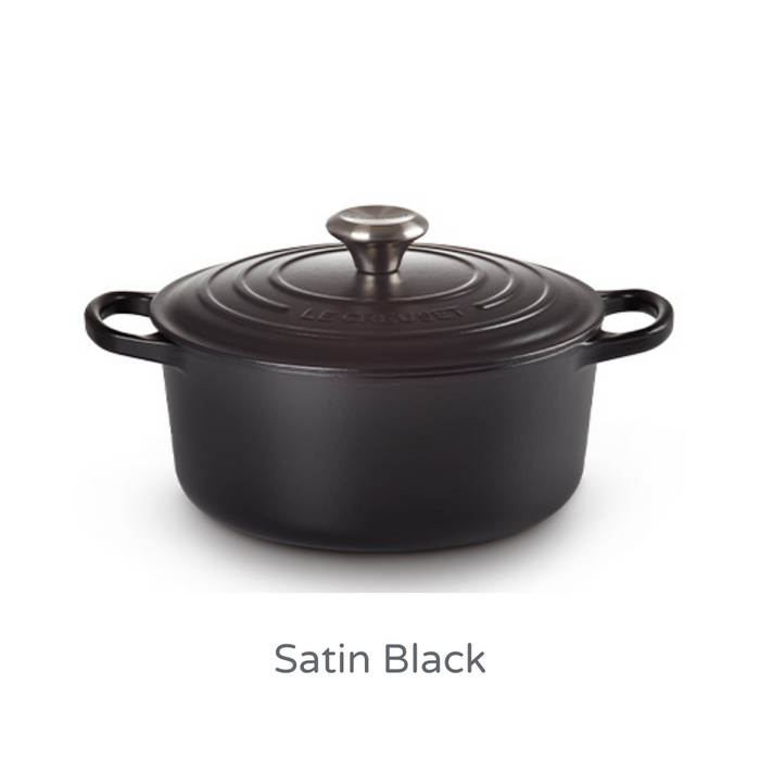 22cm Round Cast Iron Casserole/3.3 litres/Serves 3-4