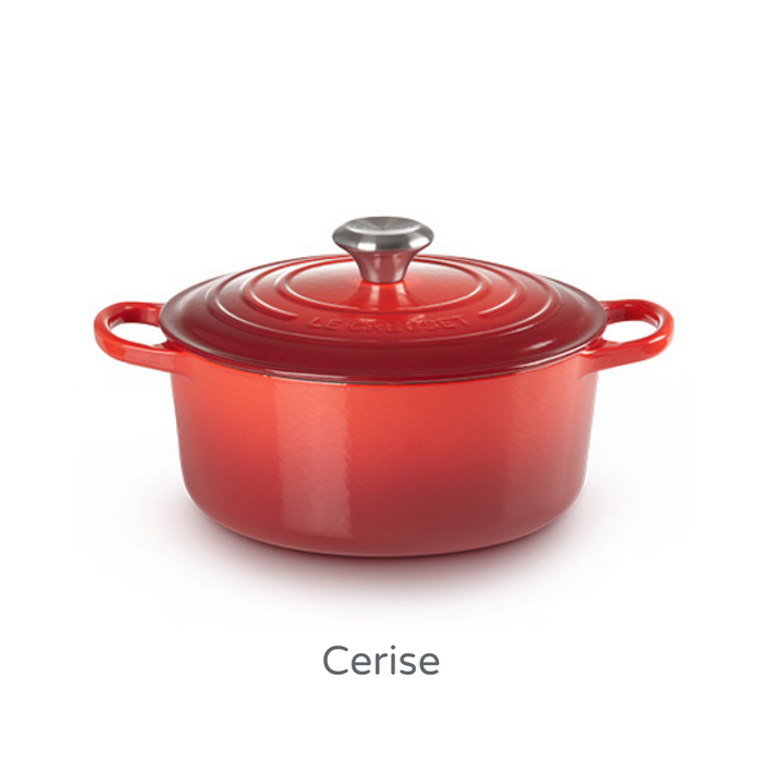 22cm Round Cast Iron Casserole/3.3 litres/Serves 3-4