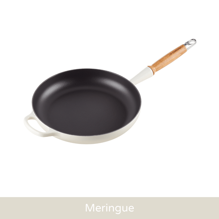 Cast Iron Frying Pan with Wooden Handle 28cm