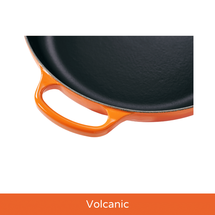 Cast Iron Frying Pan with Wooden Handle 28cm