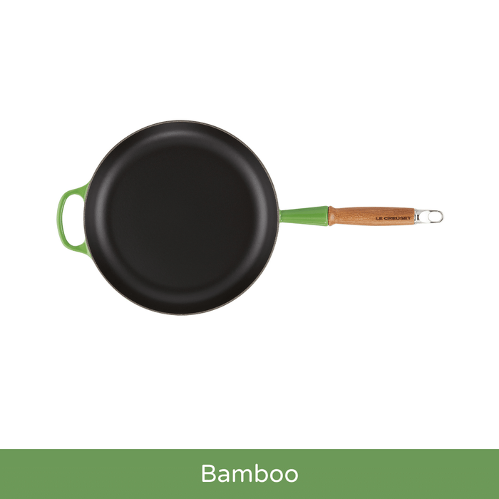 Cast Iron Frying Pan with Wooden Handle 24cm