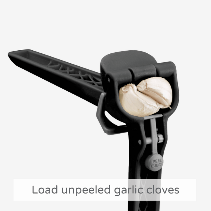 Garject Lite/Presses unpeeled garlic and scrapes itself clean