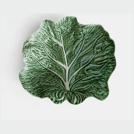 Cabbage Concave Leaf Bowl /Green
