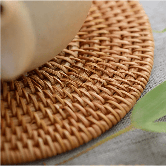 Rattan Coasters/Natural Brown