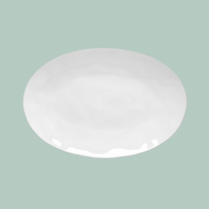 Livia Oval Platter/White