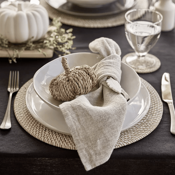 Rattan Placemats/White Wash/30cm diameter