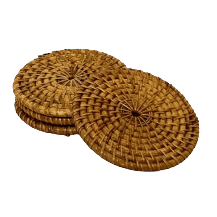 Rattan Coasters/Natural Brown