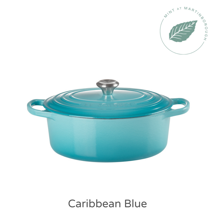 29cm Oval Cast Iron Casserole/4.7 litres/Serves 5-6