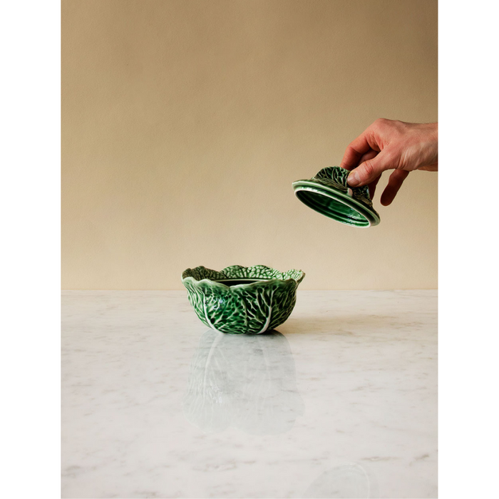 Cabbageware Tureen with Lid/Green