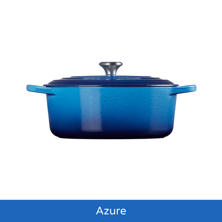 25cm Oval Cast Iron Casserole/3.2 litres/Serves 3-4
