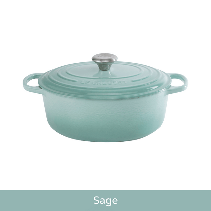29cm Oval Cast Iron Casserole/4.7 litres/Serves 5-6