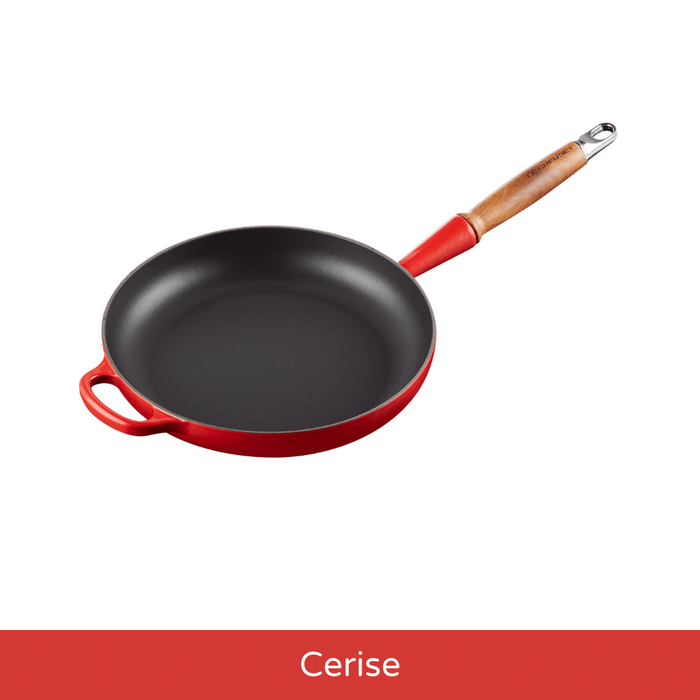 Cast Iron Frying Pan with Wooden Handle 28cm