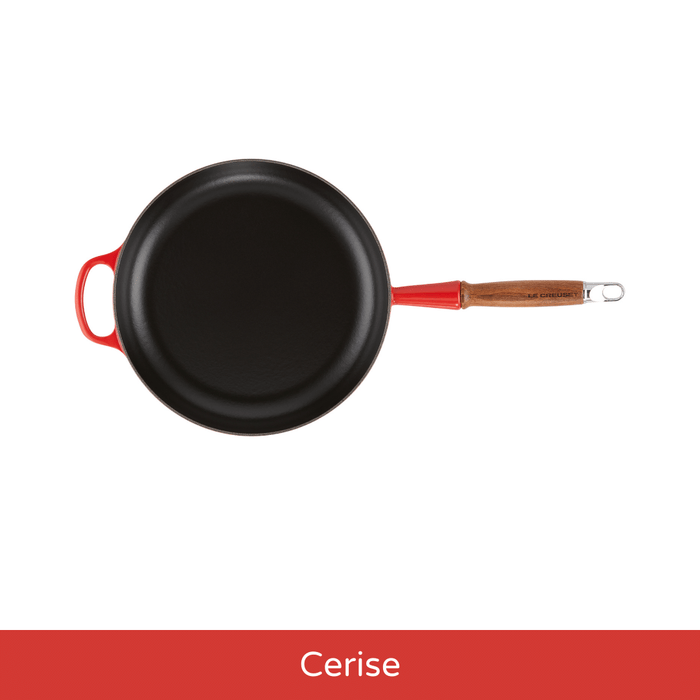 Cast Iron Frying Pan with Wooden Handle 28cm