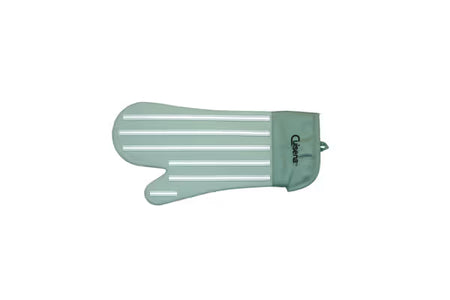 Cuisena Silicone Fabric Oven Glove Butcher Stripe - Green