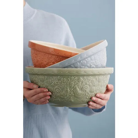 Rooster 'Home to Roost' Mixing Bowl/29cm/Green