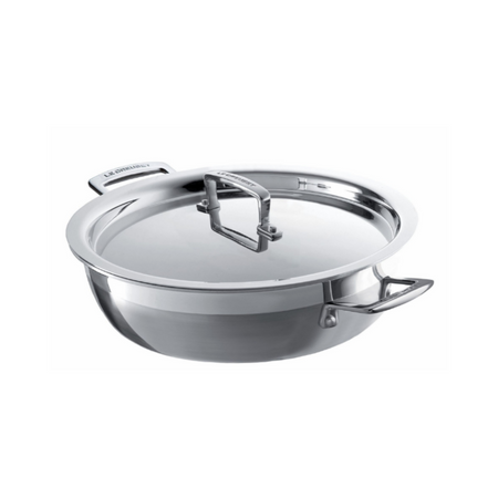 Shallow Casserole - Fry Pan with Lid/3-ply Stainless Steel/3.5 litres