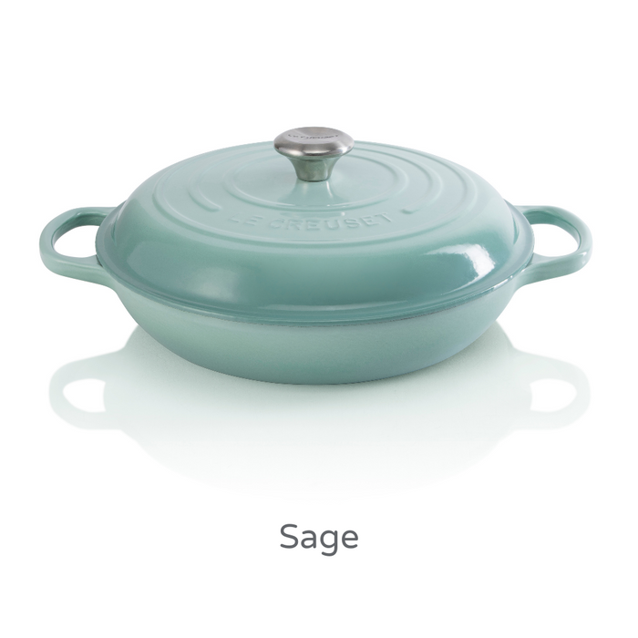 30cm Shallow Cast Iron Casserole/3.2 litres/Serves 3-4 people