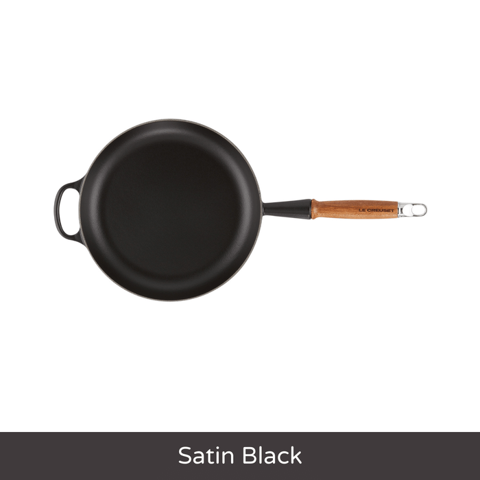 Cast Iron Frying Pan with Wooden Handle 24cm