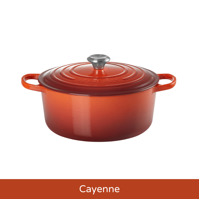 24cm Round Cast Iron Casserole/4.2 litres/Serves 4-5 people