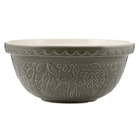 Fox 'In the Forest' Mixing Bowl/Grey - 29cm