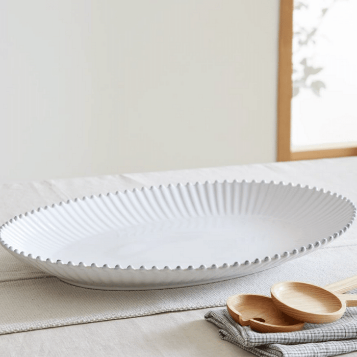 Pearl Platter/White