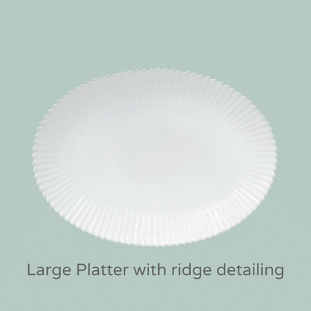 Pearl Platter/White