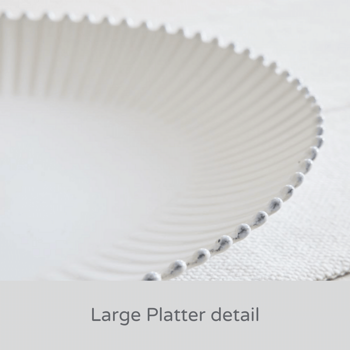 Pearl Platter/White