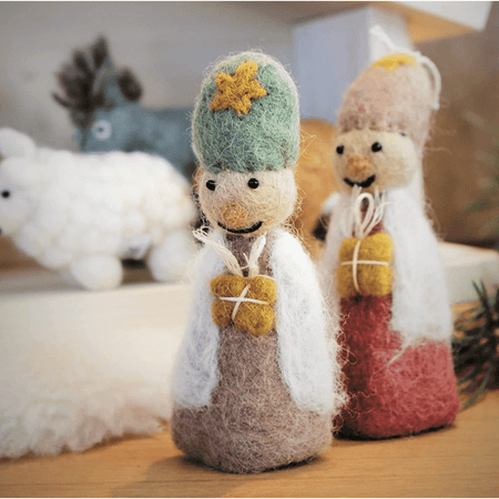 Felted Wool Nativity Scene