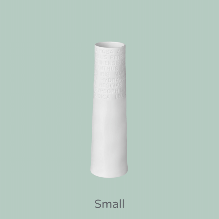 Porcelain Poetry Vase/Available in Two Sizes