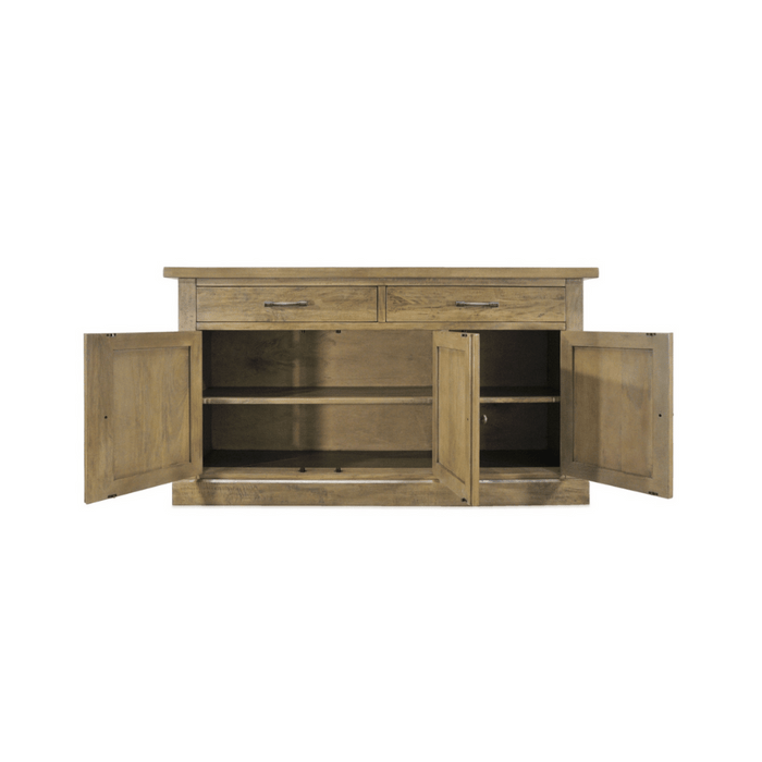 Solid Timber Sideboard - Buffet /Rustic Light Finish/1.65 metres wide