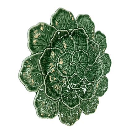 Geranium Leaf Platter/33cm/Green