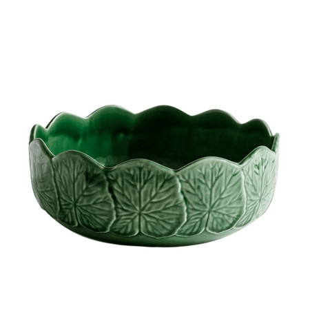 Geranium Leaf Bowl/27cm diameter/Green