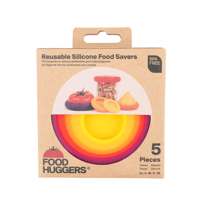 Reusable Silicone Food Savers/Set of 5