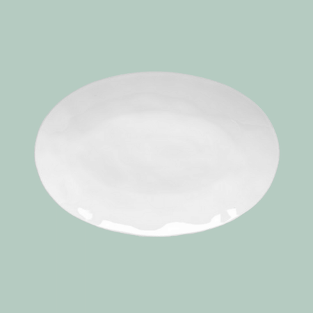 Livia Oval Platter/White