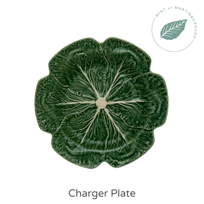 Cabbageware Plates/Side, Dinner or Charger/Green