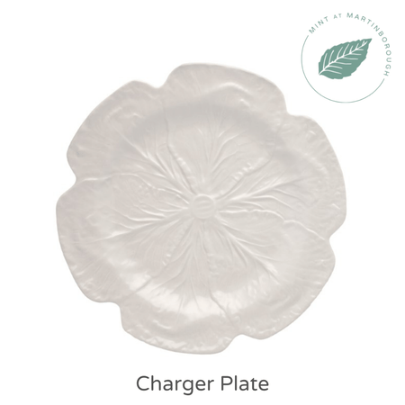 Cabbageware Plates/Side, Dinner or Charger/Cream