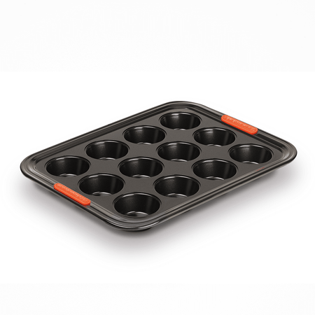 Muffin Tray/12 Cup/Non-Stick Coated Carbon Steel